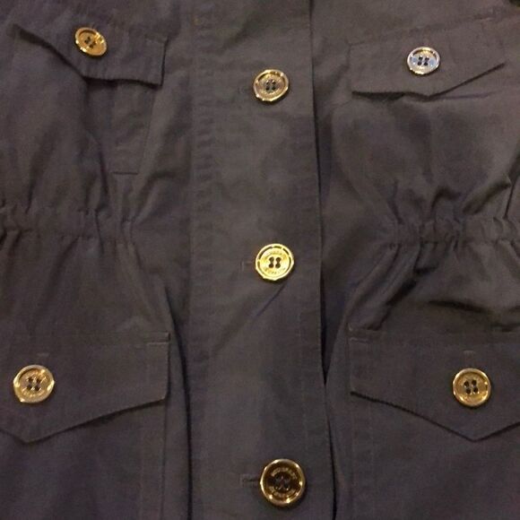 BURBERRY Kids Blue Buttons Removable Hood Raincoat Signature Plaid Size 4Y - Picture 2 of 8